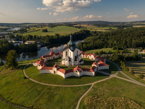 Žďár nad Sázavou - Zelená hora, poutní kostel sv. Jana Nepomuckého