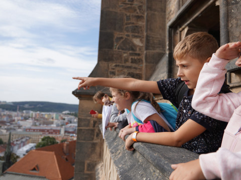 Brno, věž katedrály sv. Petra a Pavla